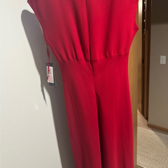 Jones New York Red  Midi Dress Formal Size 4 - Picture 3 of 4